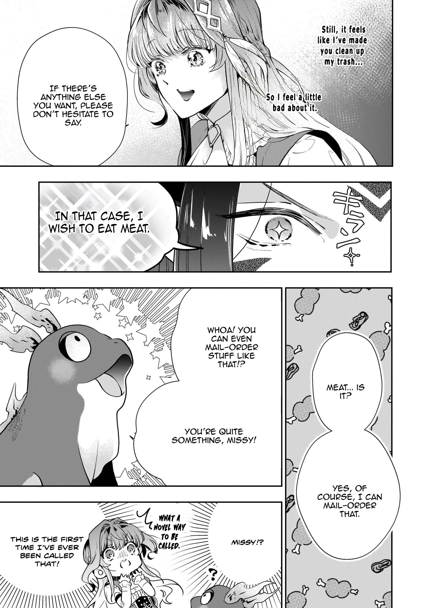 The Abandoned Sacrifice Feeds a Dark Dragon with Her "Delivery" Skill Chapter 4 - page 13